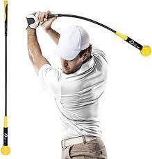 Golf swinging aid training club 